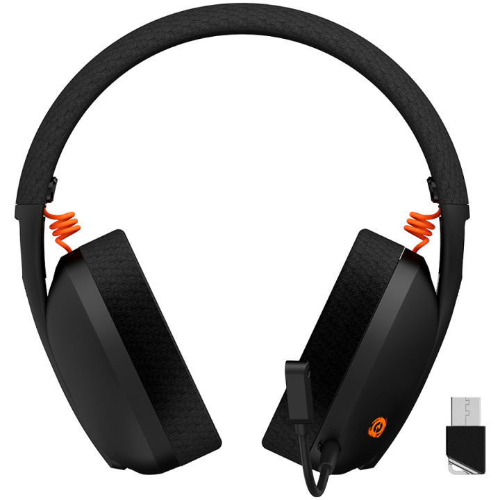 Безжични геймърски слушалки Canyon Ego GH-13, virtual 7.1, 2.4G, BT V5.2, Black - CND-SGHS13B