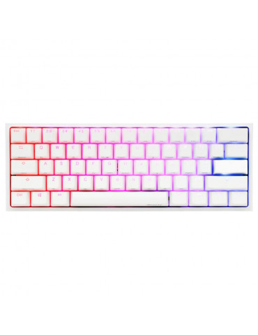 Геймърскa механична клавиатура Ducky One 2 Mini White RGB, Cherry MX Black