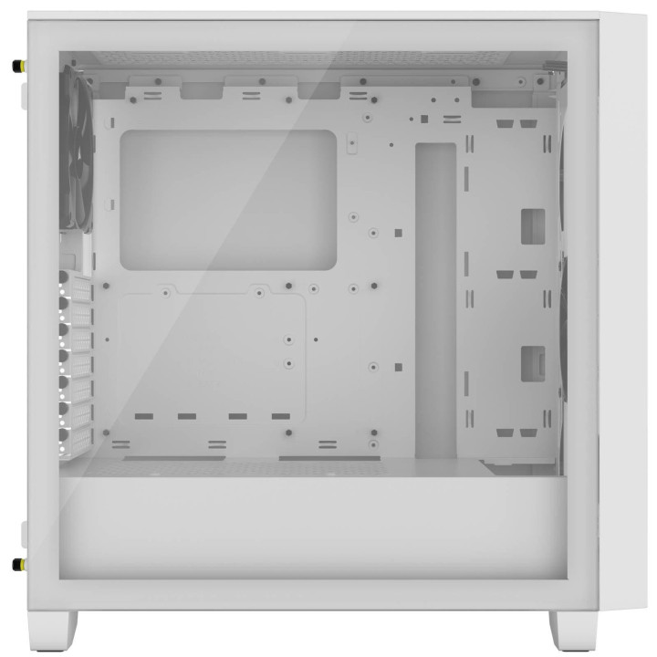 Кутия за компютър Corsair 3000D Airflow Mid Tower, Tempered Glass, Бял - CC-9011252-WW