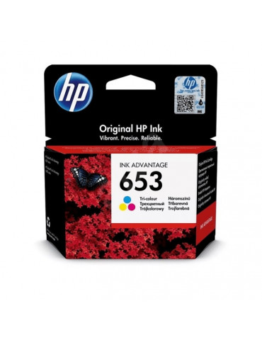 HP 653 Tri-color Original Ink Advantage Cartridge
