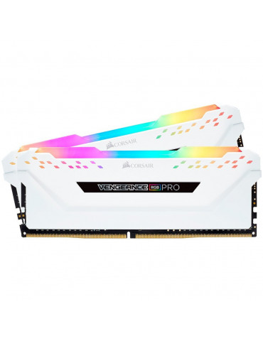 RAM памет Corsair 32GB (2x16GB) 3600MHz VENGEANCE RGB PRO SL White  - CMH32GX4M2D3600C18W