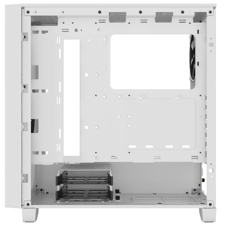 Кутия за компютър Corsair 3000D Airflow Mid Tower, Tempered Glass, Бял - CC-9011252-WW