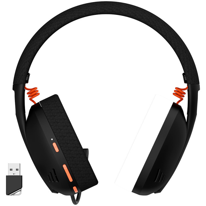 Безжични геймърски слушалки Canyon Ego GH-13, virtual 7.1, 2.4G, BT V5.2, Black - CND-SGHS13B