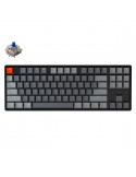 Геймърскa механична клавиатура Keychron K8 Aluminum TKL Gateron Blue Switch RGB LED - K8-C2