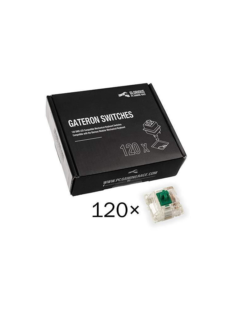 Суичове за механична клавиатура Glorious Gateron Green 120 броя
