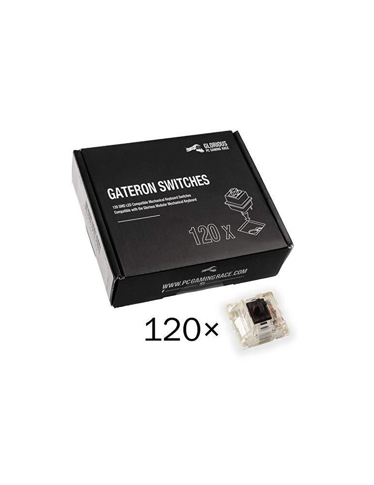 Суичове за механична клавиатура Glorious Gateron Black 120 броя