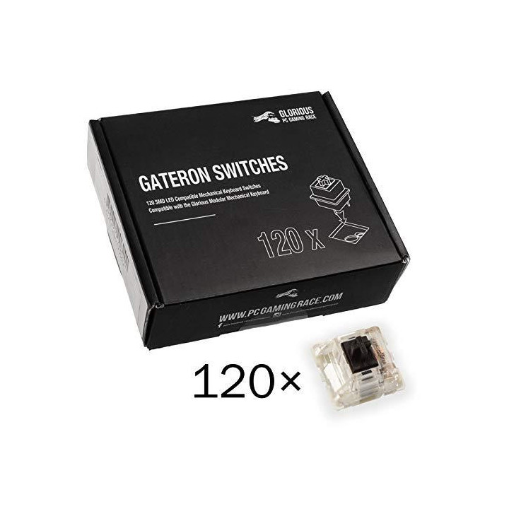 Суичове за механична клавиатура Glorious Gateron Black 120 броя