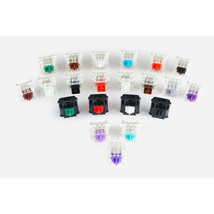 Суичове за механична клавиатура Glorious Gateron Clear 120 броя