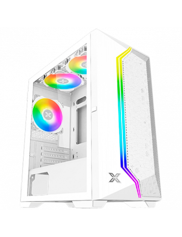 Кутия за компютър Xigmatek Gemini II Arctic EN48656, White, MATX, Arctic Fixed RGB Fan