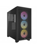Кутия за компютър Corsair 3000D RGB Airflow Mid Tower, Tempered Glass, черен - CC-9011255-WW