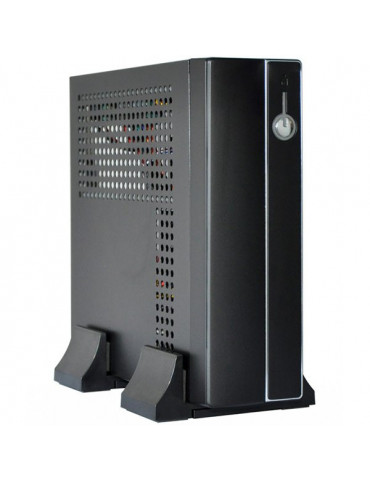Кутия за компютър E-mini 3002 с 120W захранване, сив/черен