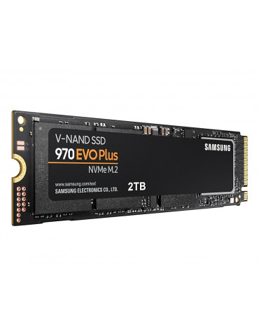 SSD диск Samsung 2TB 970 EVO PLUS, PCIe Gen 3.0 x4 NVMe, 3500/2300 MB/s - MZ-V7S2T0BW