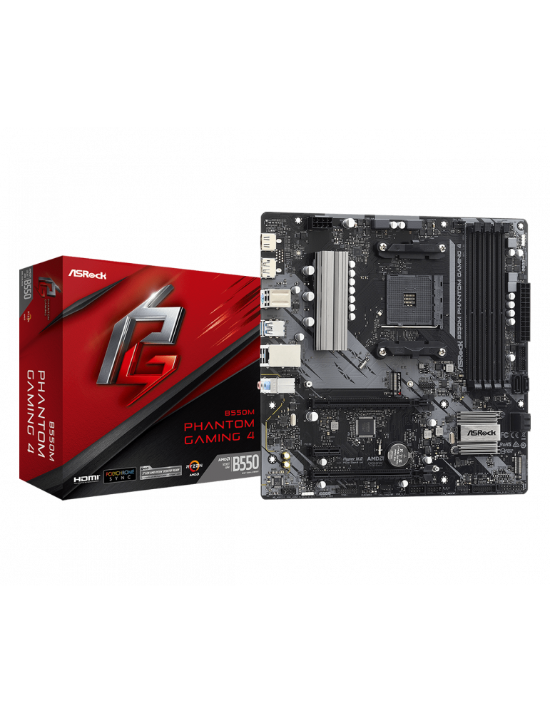 Дънна платка AsRock B550M PHANTOM GAMING 4