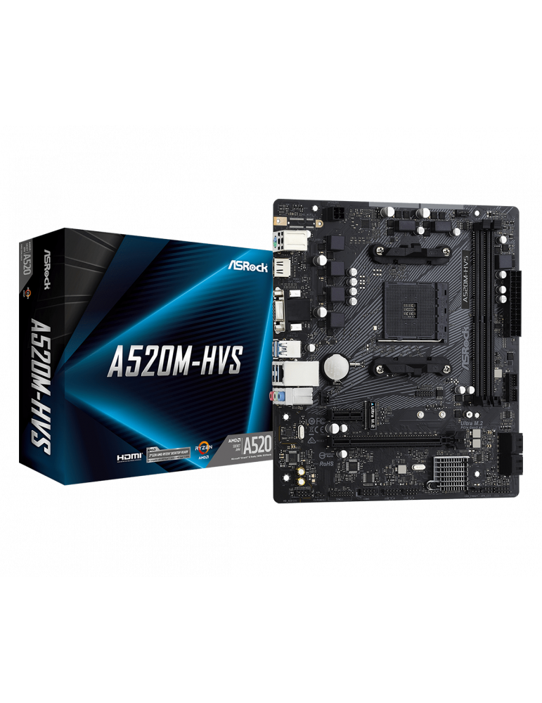 Дънна платка AsRock A520M-HVS