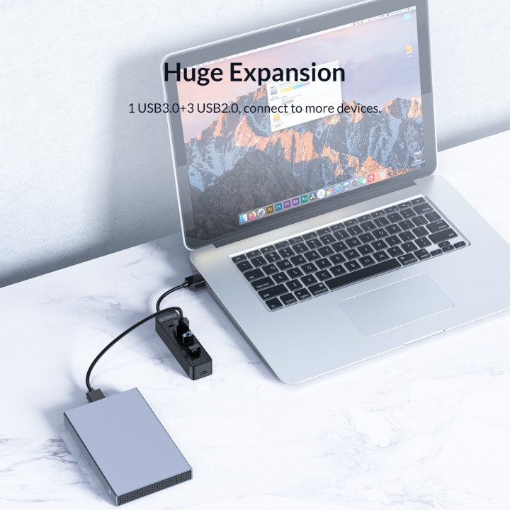 Хъб Orico USB3.0/2.0 HUB 4 ports - TWU32-4A