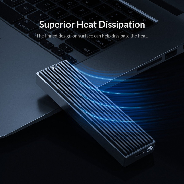 Външна кутия за диск Orico M.2 NVMe - M2PV-C3-BK-BP