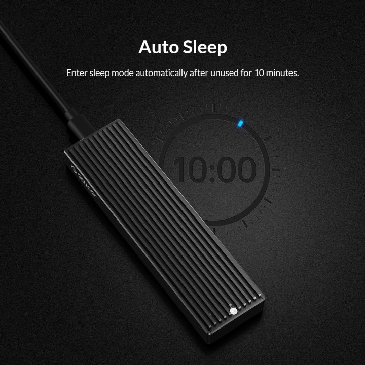 Външна кутия за диск Orico M.2 NVMe - M2PV-C3-BK-BP