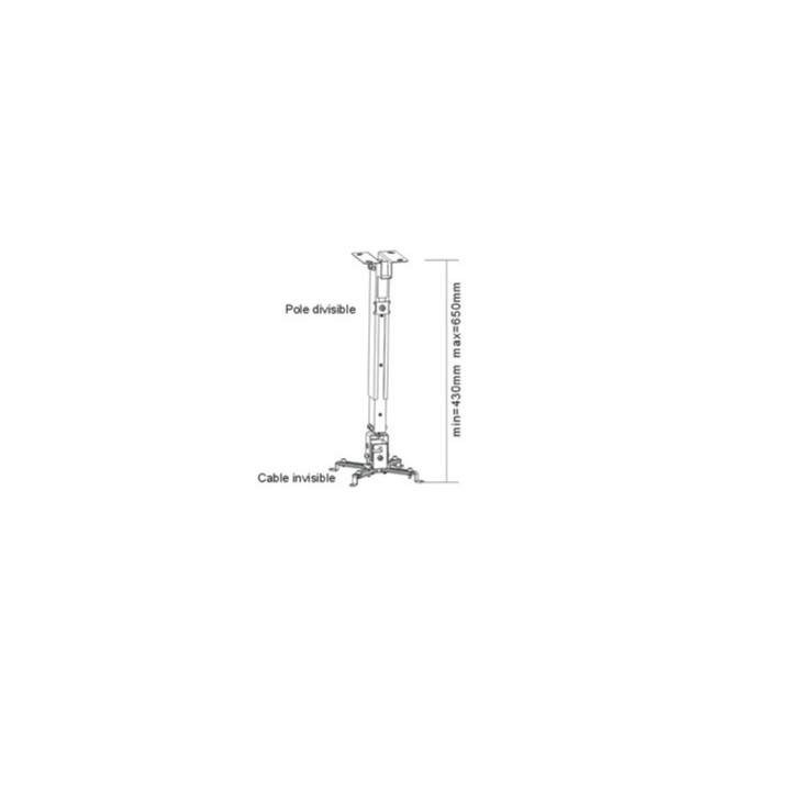 Sunne Universal Ceiling Projector Bracket, max. 20kg, extension - PRO02