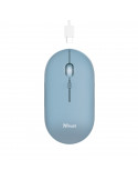 Безжична мишка Trust Puck, презареждаща се, Bluetooth, син  -24126