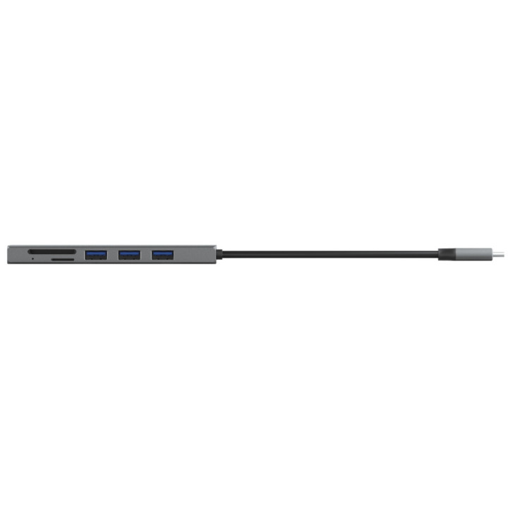 Хъб Trust Halyx Fast USB-C Hub & Card Reader - 24191