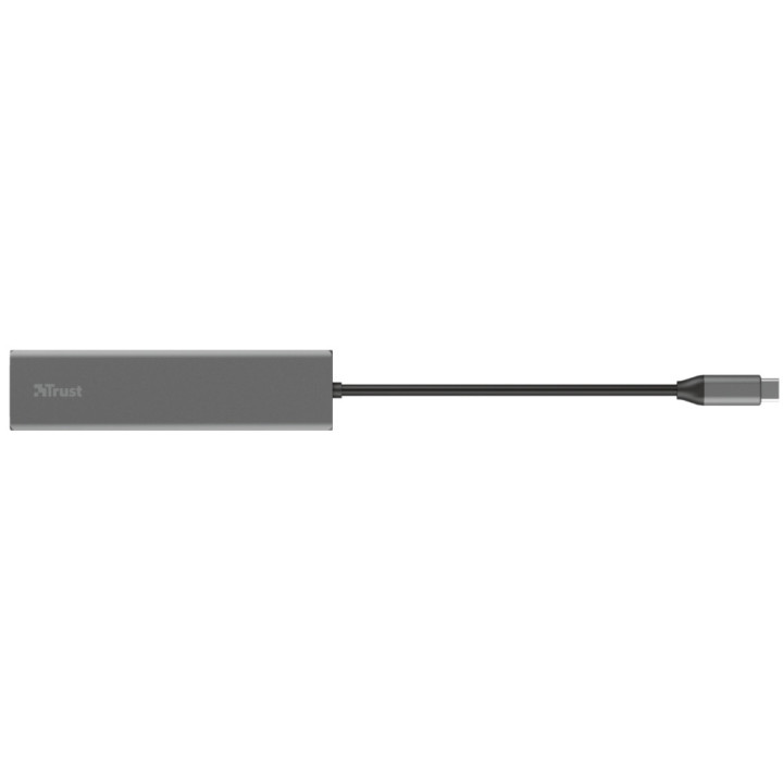 Хъб Trust Halyx Fast USB-C Hub & Card Reader - 24191
