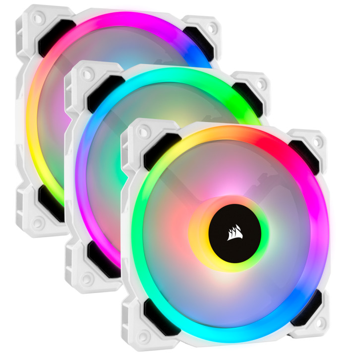 Вентилатор Corsair LL120 120mm RGB LED PWM бял, CO-9050092-WW