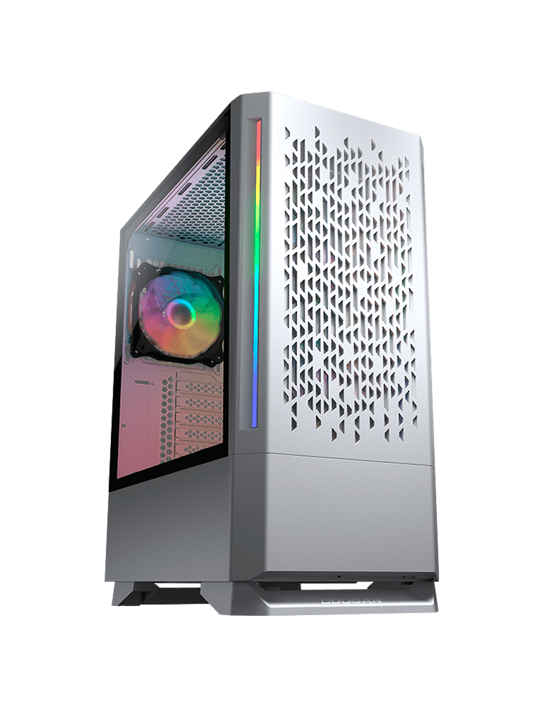 Кутия за компютър Cougar MX430 Air RGB, White, Mid Tower, 3x ARGB - CG3851C600002