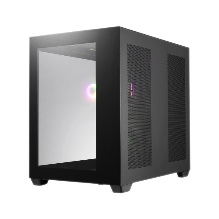 Кутия за компютър FSP CMT380 Black ARGB TG, ATX Mid Tower, черен - POC0000173