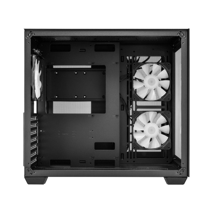 Кутия за компютър FSP CMT380 Black ARGB TG, ATX Mid Tower, черен - POC0000173