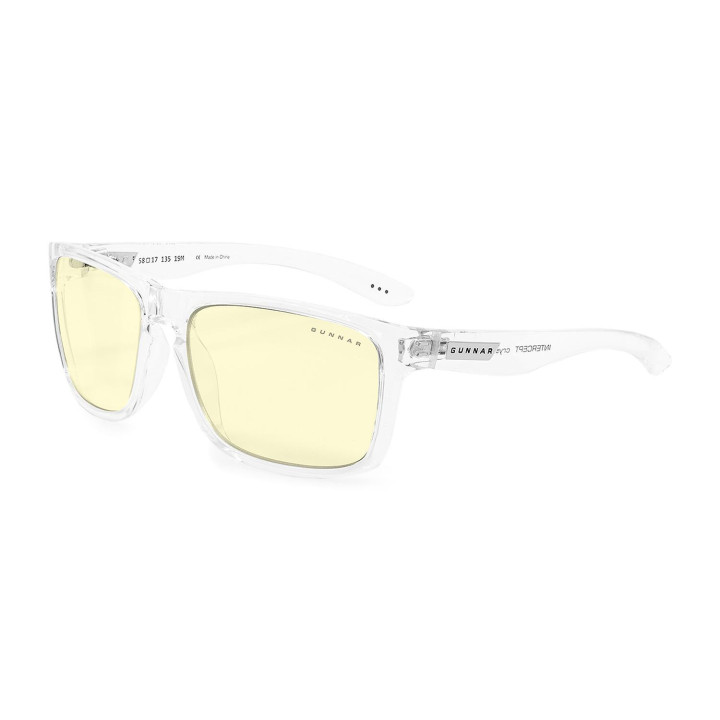 Геймърски очила Gunnar Intercept Crystal, Amber, Бял