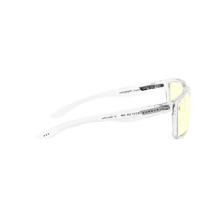 Геймърски очила Gunnar Intercept Crystal, Amber, Бял
