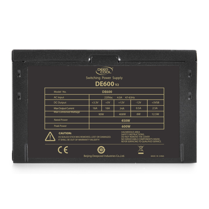 Захранване 600W DeepCool  DE600 v2, DP-DE600US-PH