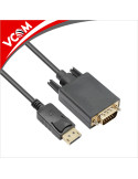 Кабел VCom DisplayPort DP M / VGA M, CG607-1.8m