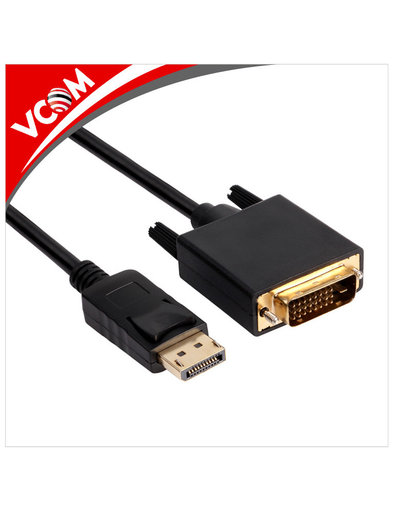 Кабел VCom DisplayPort DP M / DVI (24 1) M, CG606-1.8m