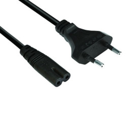Захранващ кабел за лаптоп Vcom  2C, CE023-1.8m-0.75mm2
