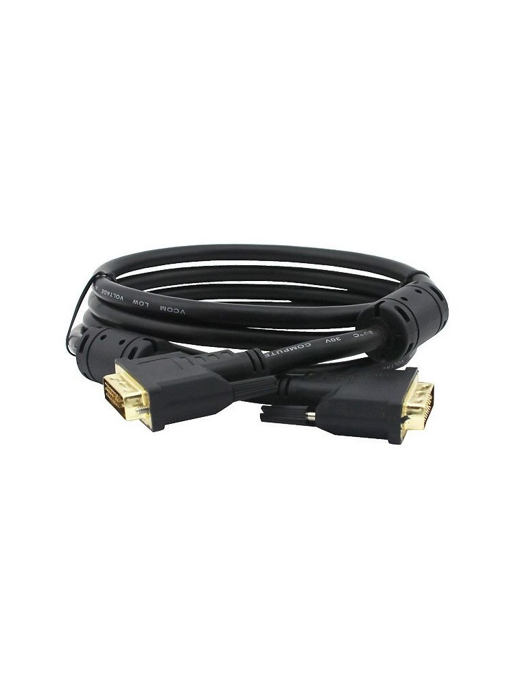 Кабел VCom DVI 24 1 Dual Link M / M  2 Ferrite, CG441GD-1.8m