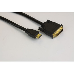 Кабел VCom DVI 24 1 Dual Link M / HDMI M, CG481G-1.8m