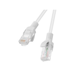 Кабел UTP Lanberg PATCHCORD CAT5E 1м сив, PCU5-10CC-0100-S