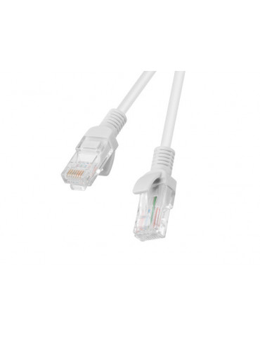 Кабел UTP Lanberg PATCHCORD CAT5E 1м сив, PCU5-10CC-0100-S