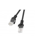 Кабел UTP Lanberg PATCHCORD CAT5E 1м черен, PCU5-10CC-0100-BK