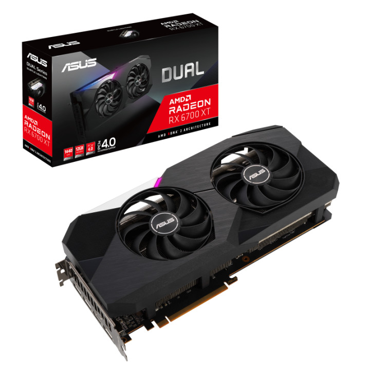 Видео карта ASUS RX 6700 XT Dual 12GB GDDR6 - DUAL-RX6700XT-12G