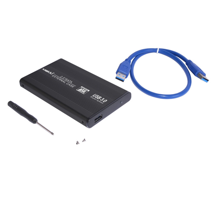 Външна кутия за твърд диск Makki 2.5" SATA USB3.0 Aluminium Black