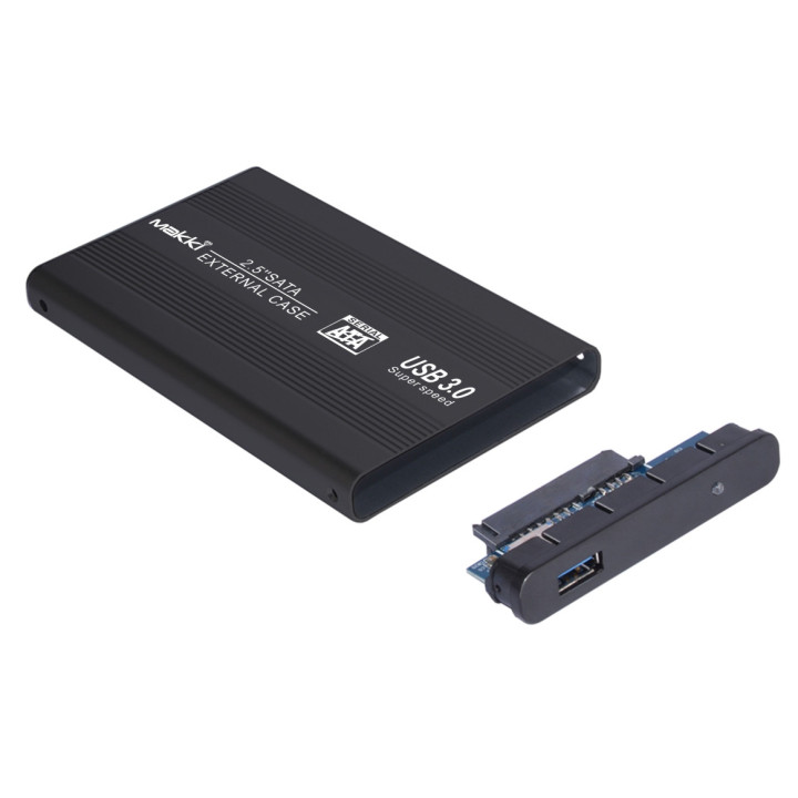 Външна кутия за твърд диск Makki 2.5" SATA USB3.0 Aluminium Black