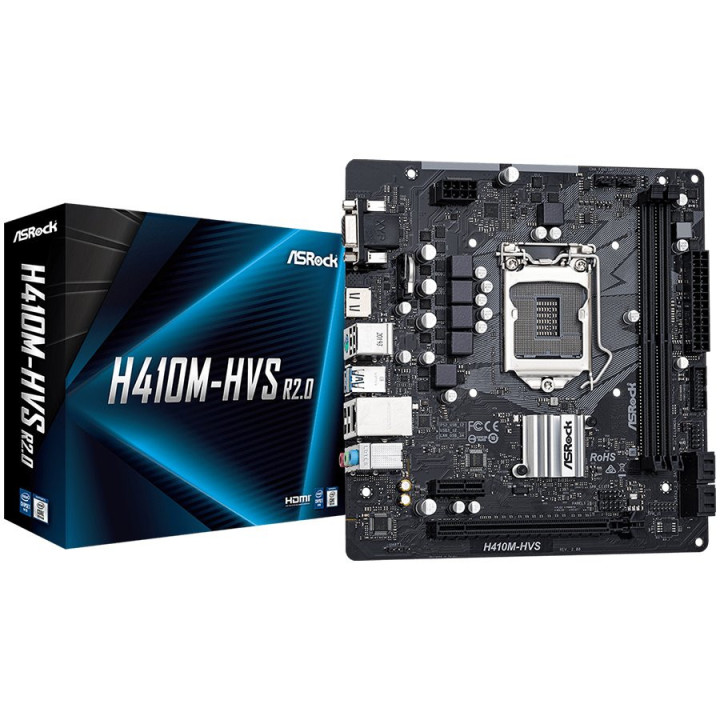 Дънна платка AsRock H410M-HVS R2.0, LGA1200