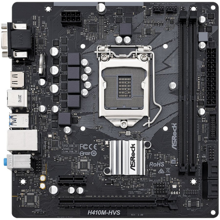 Дънна платка AsRock H410M-HVS R2.0, LGA1200