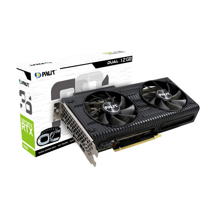 Видео карта Palit RTX 3060 Dual OC 12GB GDDR6 - NE63060T19K9-190AD
