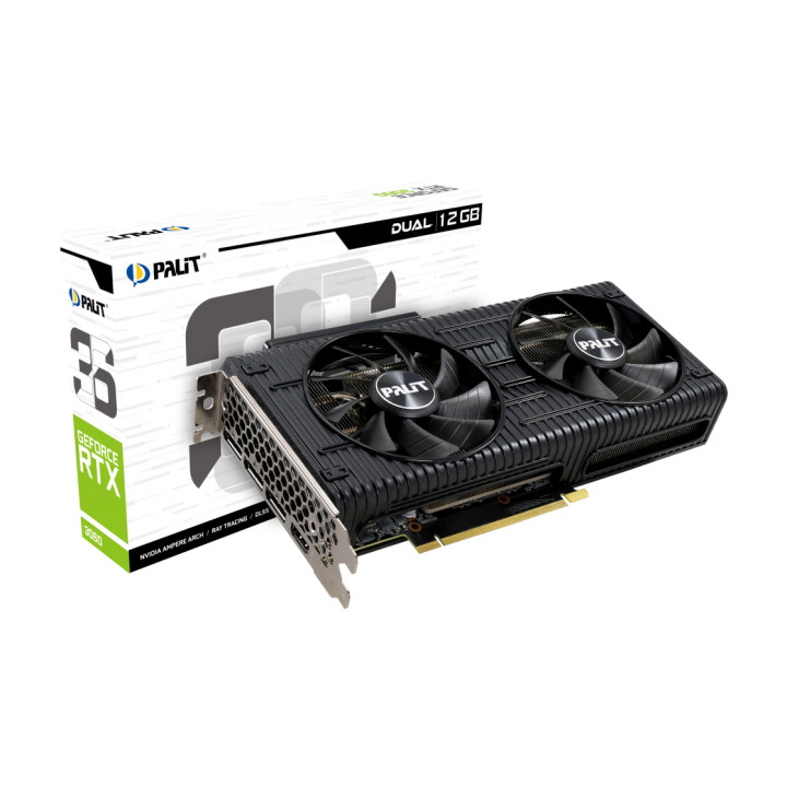 Видео карта Palit RTX 3060 Dual 12GB GDDR6 - NE63060019K9-190AD