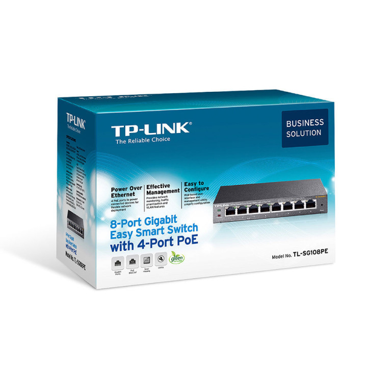 Комутатор TP-Link TL-SG108PE PoE