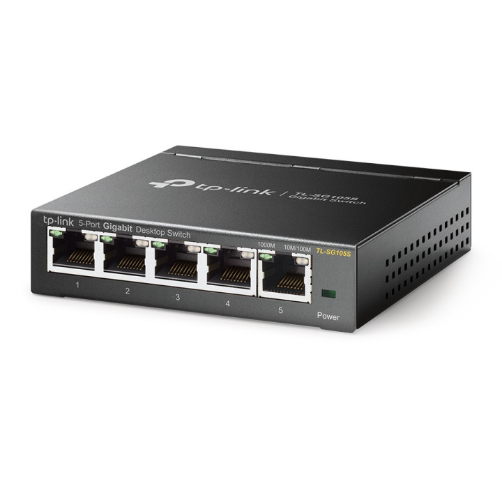 Комутатор TPLink TL-SG105S, 5-портов гигабит