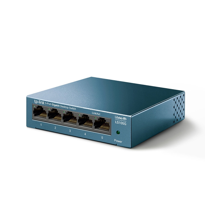 Комутатор TP-Link LS105G, 5-портов 10/100/1000 Mbps